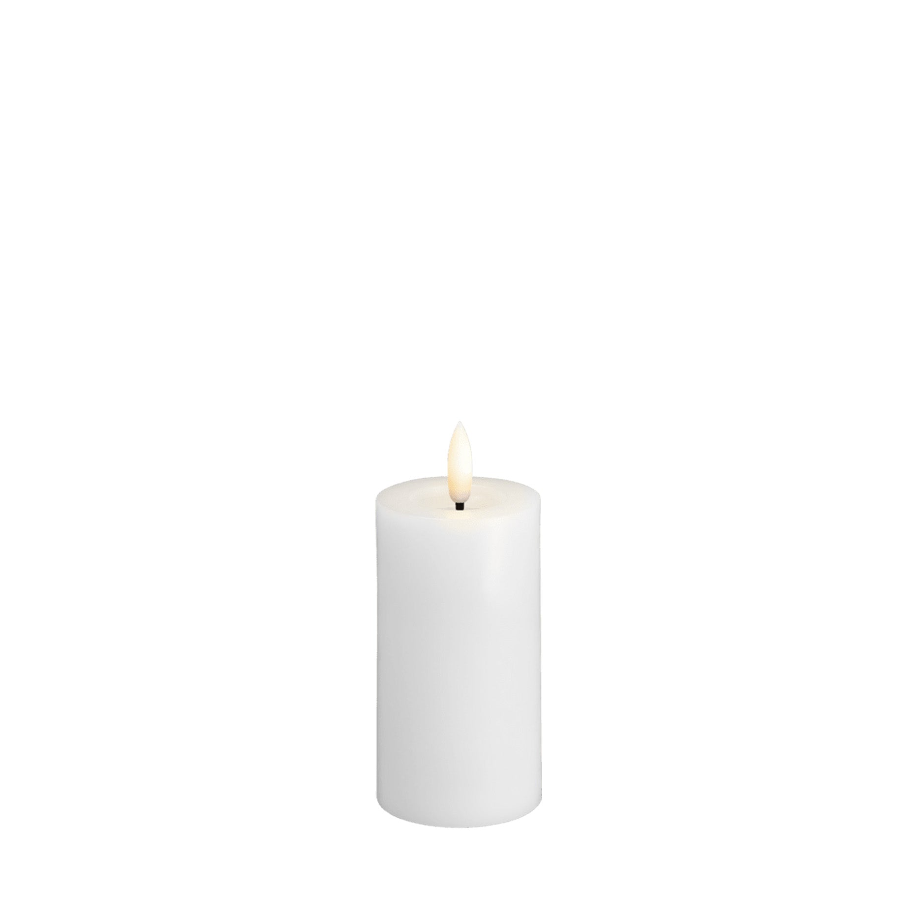 LED Stumpenkerze 4,9 x 10 cm classic white